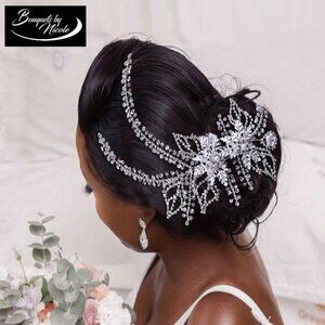 New Silver Bridal Hair Accessories l Rhinestone Wedding Hair Comb